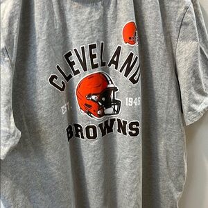Gray Cleveland Browns T-Shirt